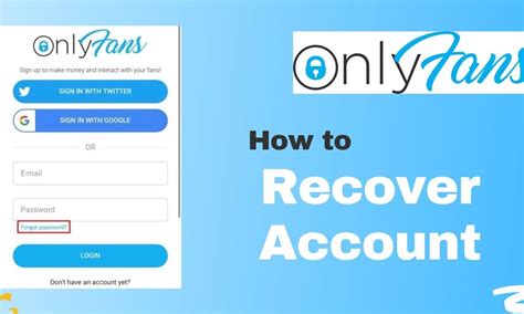 how to recover onlyfans account|How to Recover a Disabled or Deleted OnlyFans。